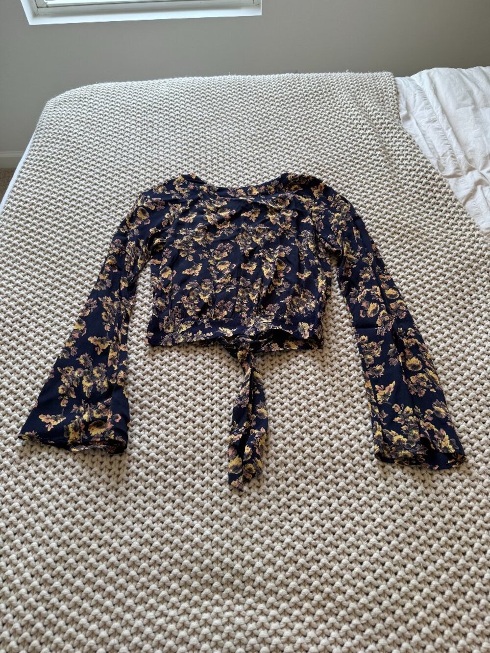 Flynn Skye Free People open back bell sleeve top